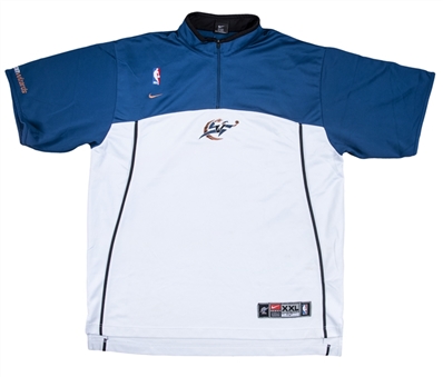 2002-03 Michael Jordan Game Worn Washington Wizards Short Sleeve Warm Up Shirt (George Koehler Michael Jordan Collection LOA)